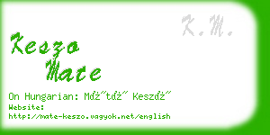 keszo mate business card